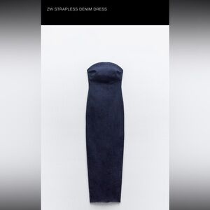 Zara maxi denim dress